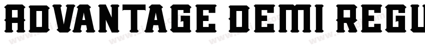 Advantage Demi Regul字体转换